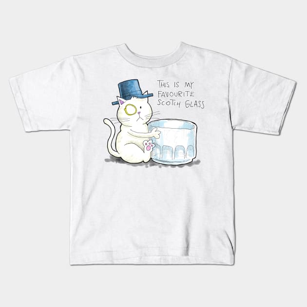 Dapper  - Scotch glass Kids T-Shirt by johnnybuzt